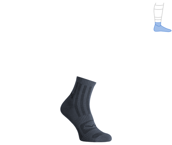 Трекінгові шкарпетки захисні літні "ShortLight" темно-сірі M 40-43 3311416 фото